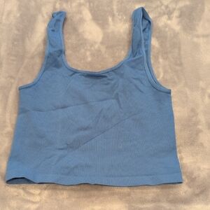 Women's Blue Crop Top